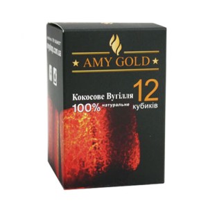 Уголь Amy Gold 12 кубиков
