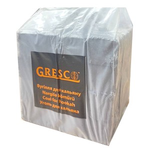 Уголь Gresco ореховый 64 кубика 1кг