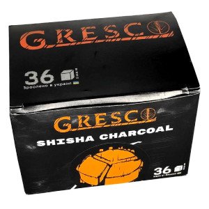 Уголь Gresco ореховый 36 кубиков под калауд