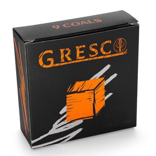 Уголь Gresco ореховый 9 кубиков