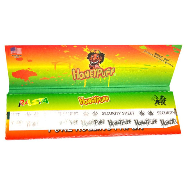 Папір для самокруток Honey Puff Rasta King 33 шт